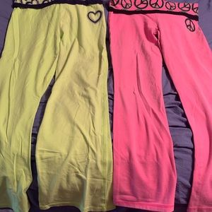 2 pair of Justice sleep pants